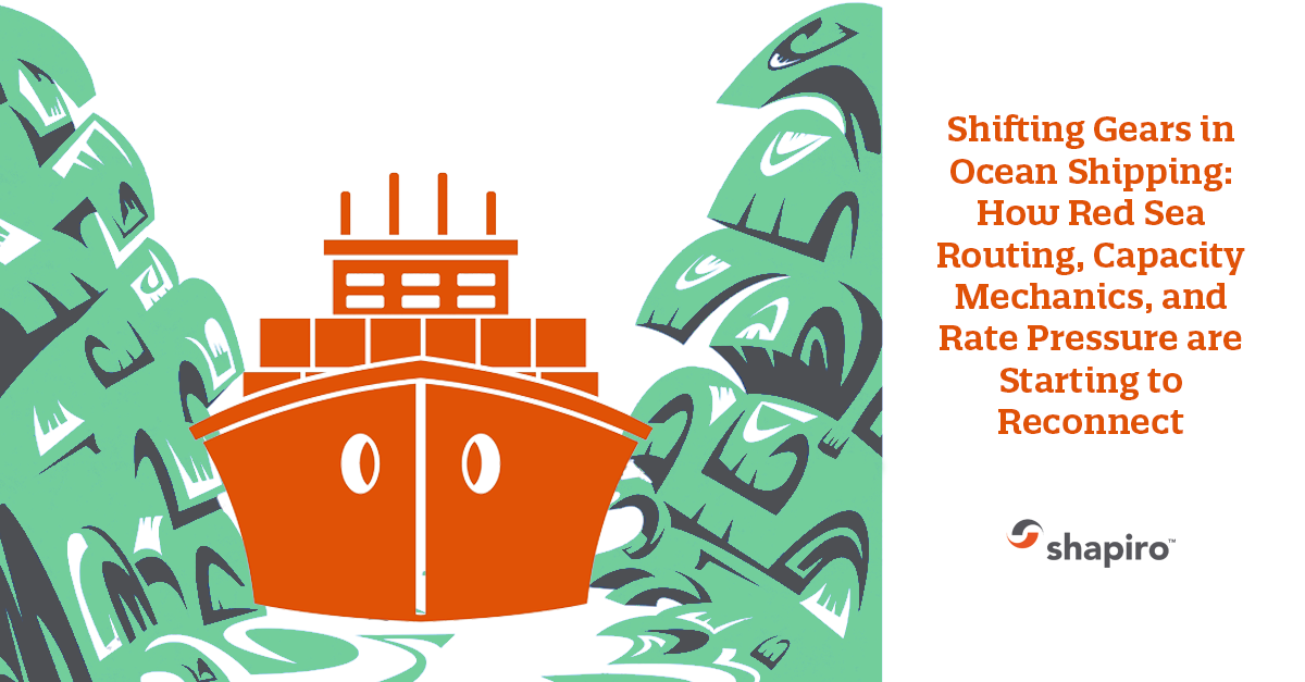 Red Sea Routing Shifting Gears in Ocean Shipping - Shapiro