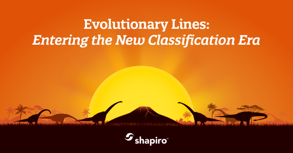 Title of blog with dinosaurs roaming during a sunset